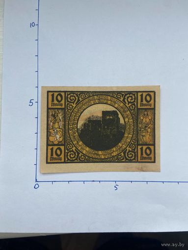 Нодгельд 10 пфеннигов Лобек. Веймарская республика - 0202