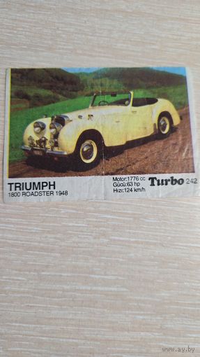 Вкладыша от жвачки TURBO 242