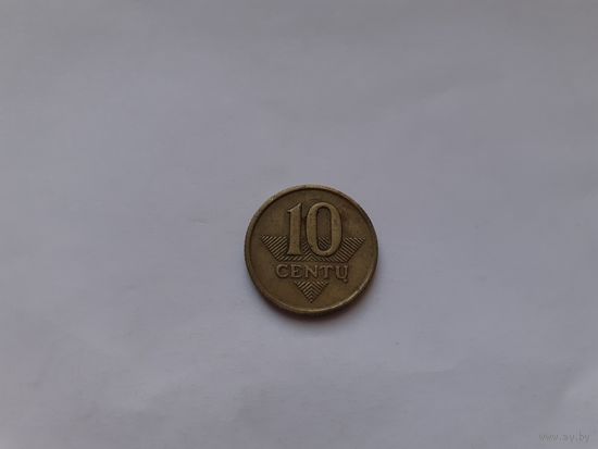 Литва 10 центов 1998