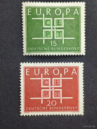 Германия 1963. Европа (C.E.P.T.), 1963 г. - Площадь. Полная серия