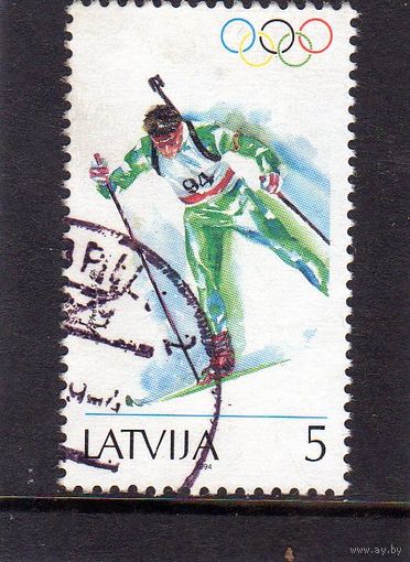 Латвия.Спорт.Биатлон.Олимпийские игры. Лилехаммер.1994.