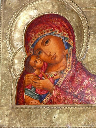 ИКОНА БОЖЬЯ МАТЕРЬ ИГОРЕВСКАЯ. ОКЛАД. РЕДКОСТЬ.