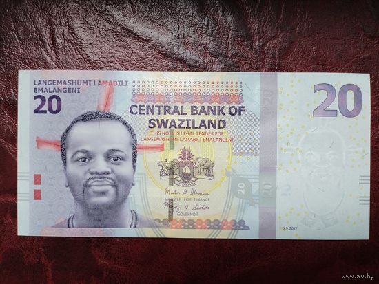 20 эмалангени Свазиленд 2017 г.