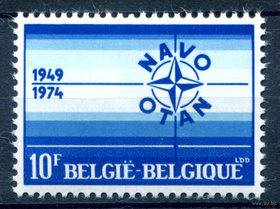 Бельгия - 1974г. - 25 лет НАТО - 1 марка - полная серия, MLH [Mi 1764]. #2-Be-32-B-1