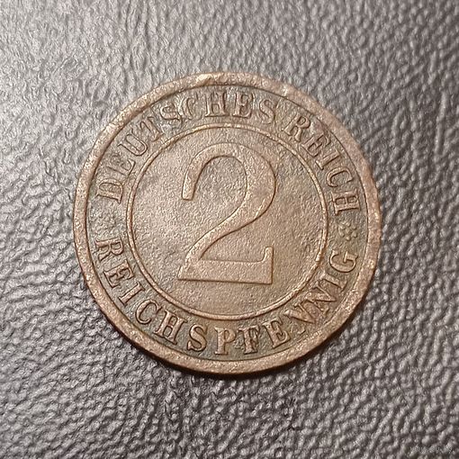 Германия. 2 пфеннига 1924 А.
