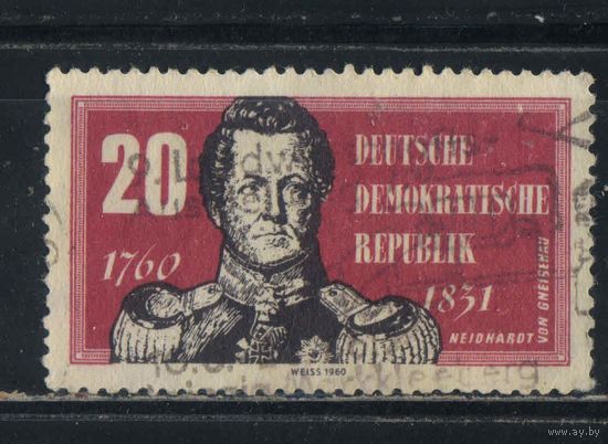 Германия ГДР 1960 200 летие Нейдхардта фон Гнейзенау #793