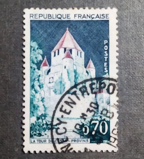 Марка Франция 1963 год Замок