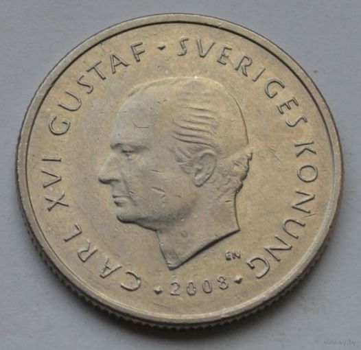 Швеция, 1 крона 2008 г.