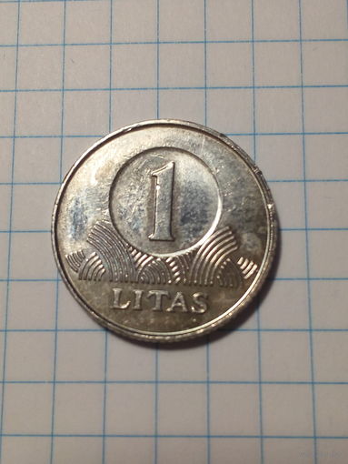 1 лит Литва 2009 год