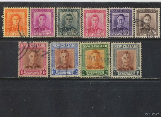 GB Доминион Новая Зеландия 1938 GVI Стандарт #242,244-8,295-8