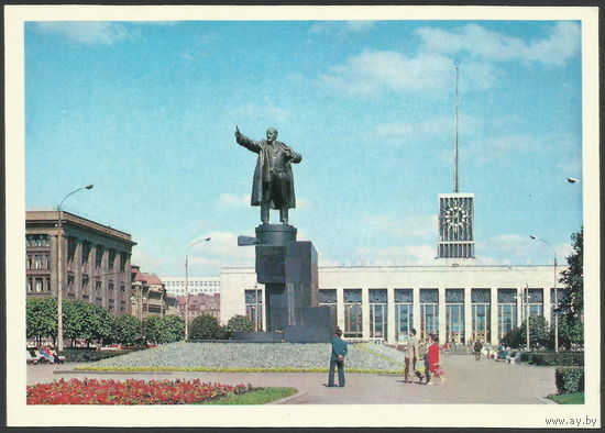 Открытка "Ленинград. Памятник Ленину" Издательство Планета, 1978