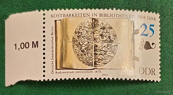 ГДР 1990. Книга Rudimentum novitiorum Любека Лукаса Брандиса