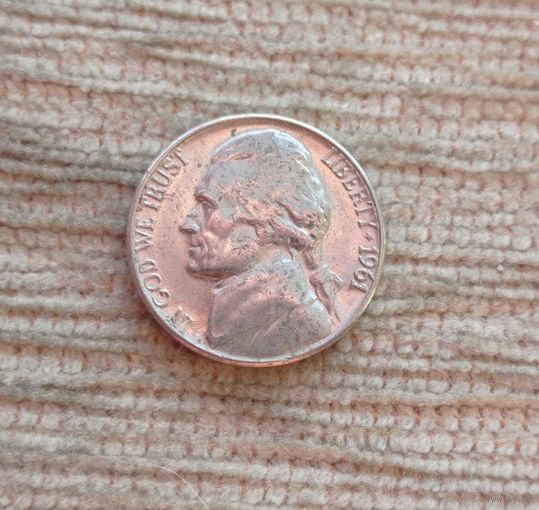 Werty71 США 5 центов 1961 Белый дом Джефферсон Блеск