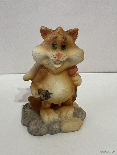 Статуэтка "Кот ангел" (котик,кошка,котёнок)  ESLANA  . 	 АУКЦИОН не с рубля без МПЦ.