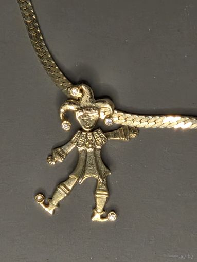 Редчайший подвижный кулон СССР на массивной цепочке