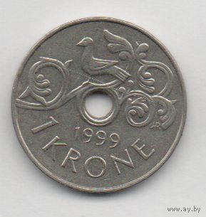 1 крона 1999 Норвегия