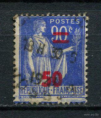 Франция - 1940 - Аллегория с надпечаткой 50 на 80С - [Mi.484] - 1 марка. Гашеная.  (Лот 79CP)