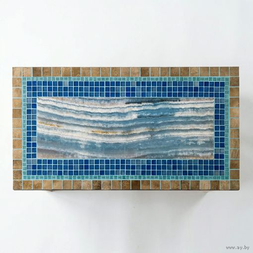 Стол журнальный декорированный ''Зимнее море''