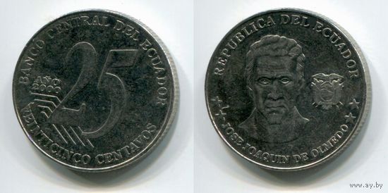 Эквадор. 25 сентаво (2000)