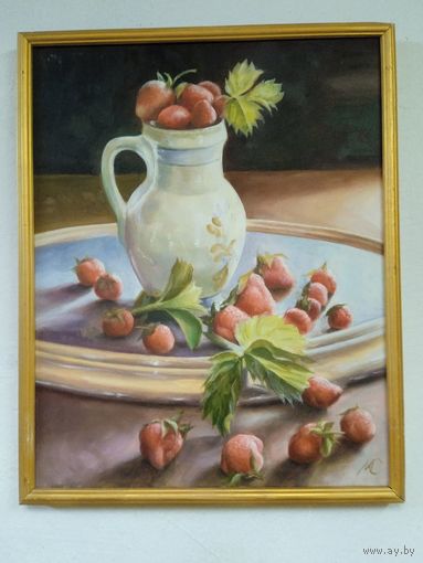 Картина.,,Клубника на подносе".Михальченко С.Н.