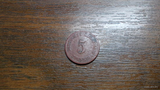 5 пфеннигов 1890 А