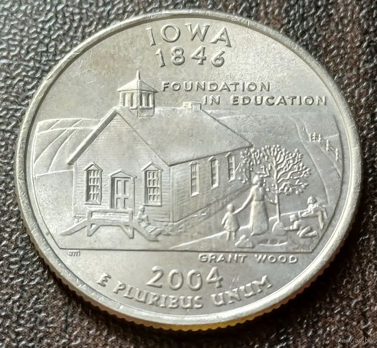 США , 2004     P    Квотер штата Айова       ( 1-8-6 )