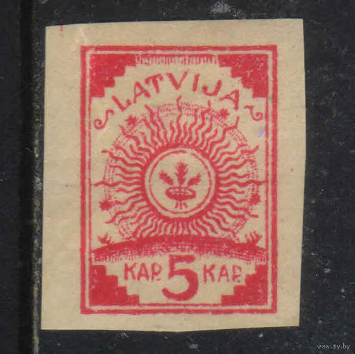 Латвия Респ  1918 Символ богини Лаймы Стандарт Печать на черно-коричневых топографических картах германского штаба #1I*