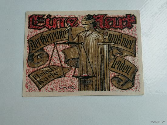 1 marka  пфенниги 1921  Tonndor