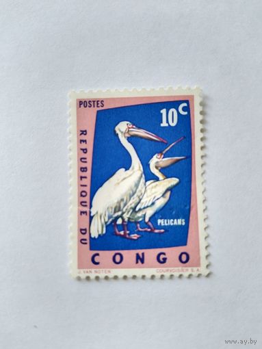 Конго  1984 пеликаны