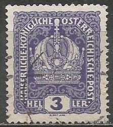 Австрия. Королевская корона. 1916г. Mi#185.