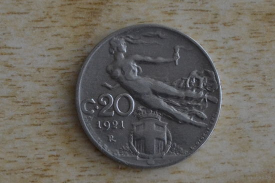 Италия 20 чентезимо 1921