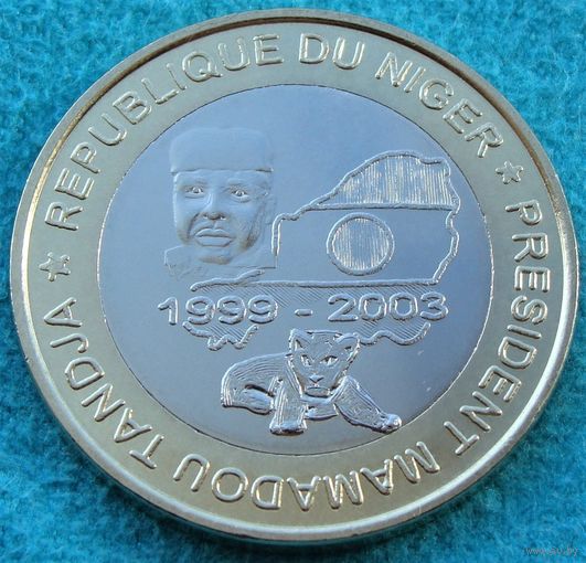 Нигер. 6000 франков 2003 год  X#14  "Президент Мамаду Танджа"  Тираж: 1.200 шт  Редкая!!!