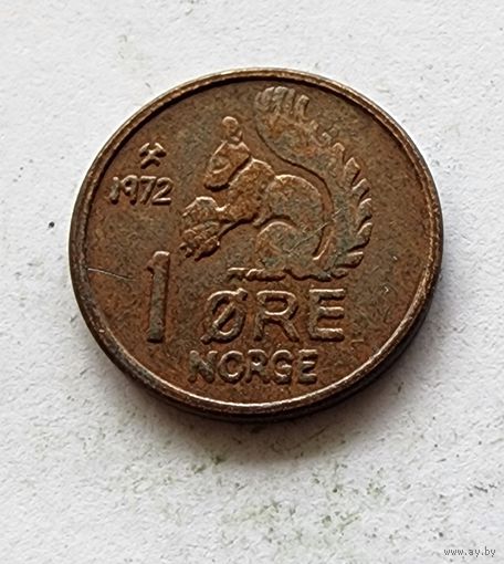 Норвегия 1 эре, 1972