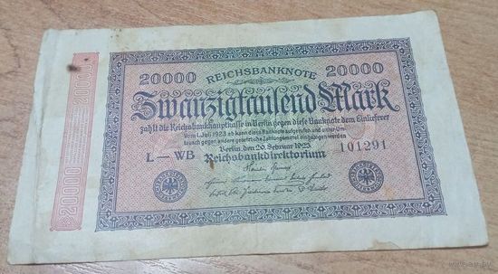 20 000 марок 1923 года Германии