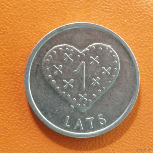 Латвия 2 Республика, 1 лат 2011 г., "ПРЯНИЧНОЕ СЕРДЦЕ",  KM# 127