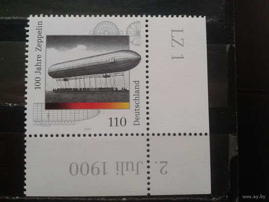 Германия 2000 Дирижабли** Михель-1,5 евро