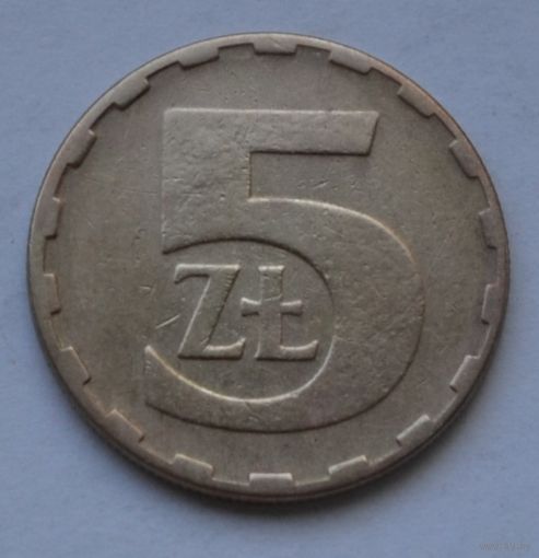 Польша, 5 злотых 1982 г.