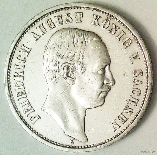 ГЕРМАНИЯ САКСОНИЯ 3 марки 1913 год "ФРИДРИХ АВГУСТ III-САКСОНСКИЙ" (серебро)
