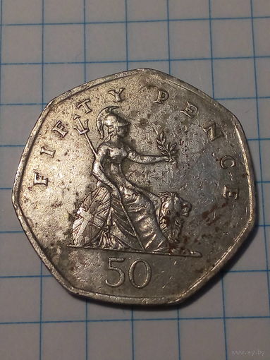 50 пенсов Великобритания 1997 год.
