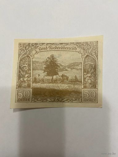 Нотгельд 50 геллеров 1920 год. Австрия - 2201