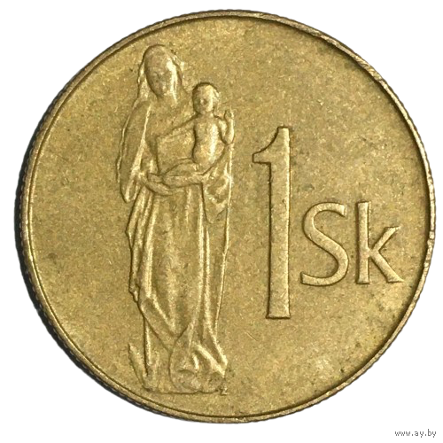 Словакия 1 крона, 1993