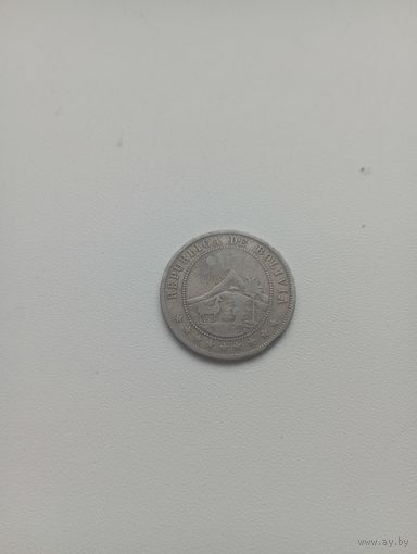 БОЛИВИЯ 10 сентаво 1908 год