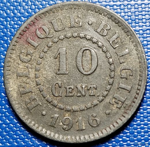 Бельгия 10 сантимов 1916 г.