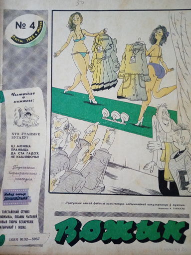 Журнал Вожык 4 выпуск 1988 год