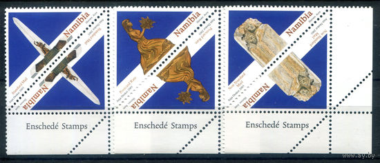 Намибия - 2003г. - памятники героям - 6 марок - 3 сцепки - полная серия, MNH [Mi 1109-1111]. #3-WK-Z-1-19