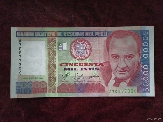50000 инти Перу 1988 г.