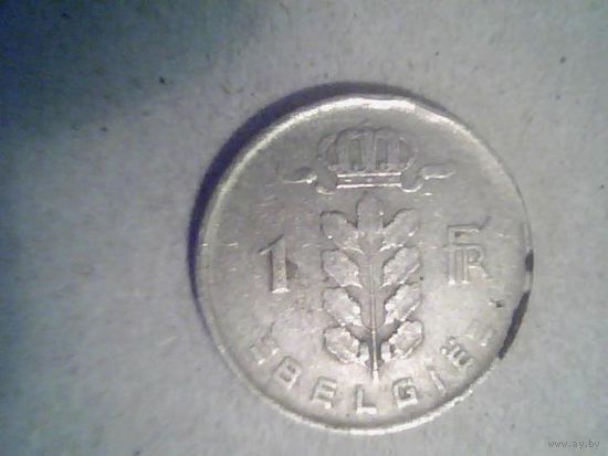 Монеты. Бельгия 1 франк 1952.