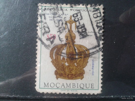 Мозамбик, колония Португалии, 1967. 50-ая годовщина явления Фатимы, корона