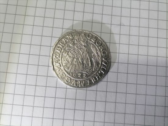 Орт 1622 г Вильгельм без короны. Дата под портретом R5.