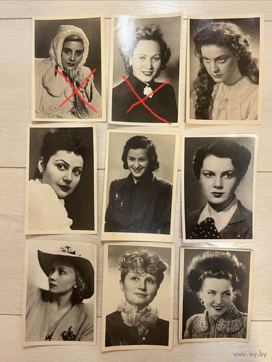 Фотооткрытки Советские актрисы